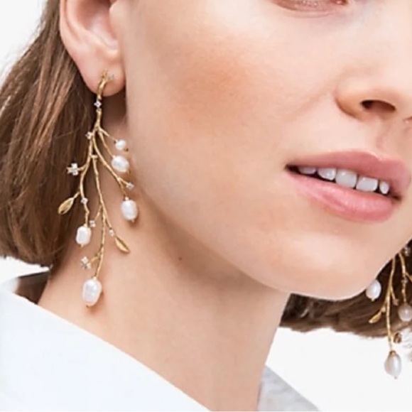 $98 Kate Spade brilliant branches statement earrings - Picture 2 of 9